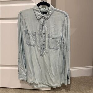 Talbots Soft Blue Button Down Shirt